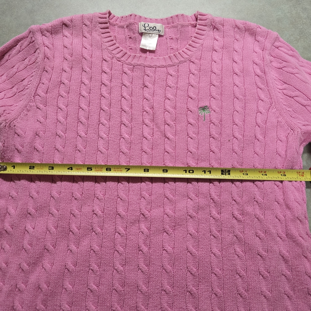 Pink Cable Knit Sweater - Picture 6 of 9